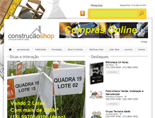 Tablet Screenshot of construcaoshop.com.br